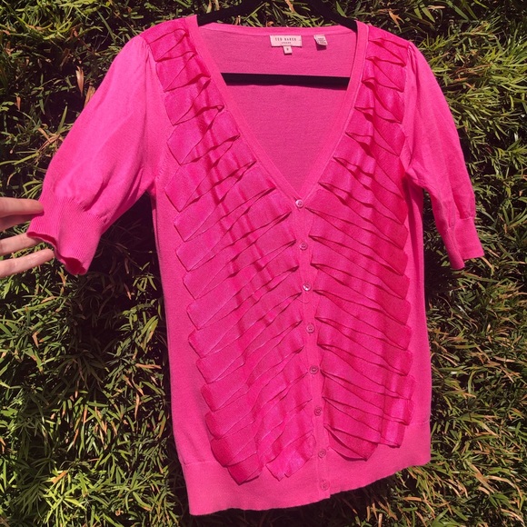 Ted Baker Hot Pink Romany Cardigan - Picture 2 of 12